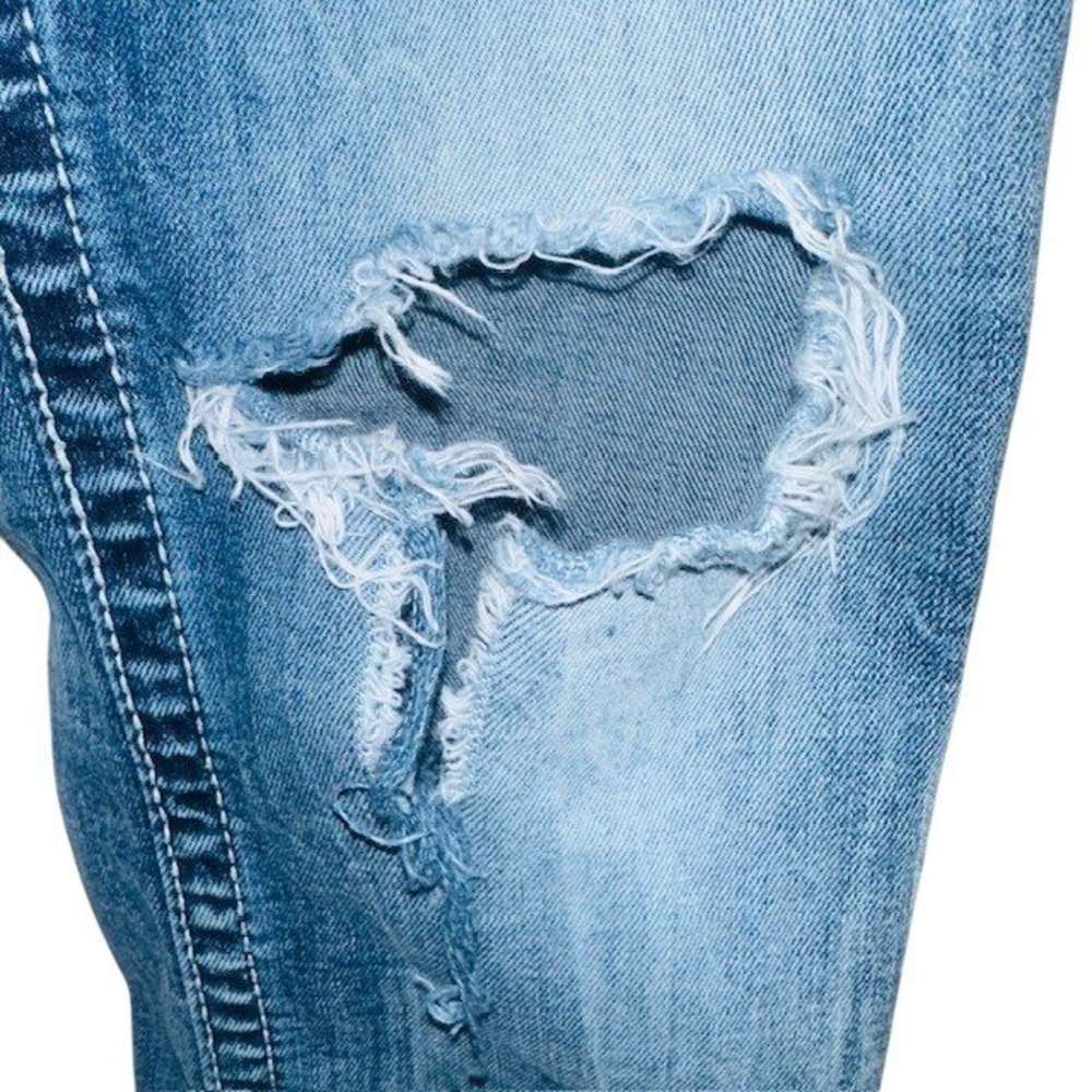 Women's Vigoss Ripped Distressed Skinny Jeans Dk Wash Denim‎ Embellished Pockets - Picture 8 of 14